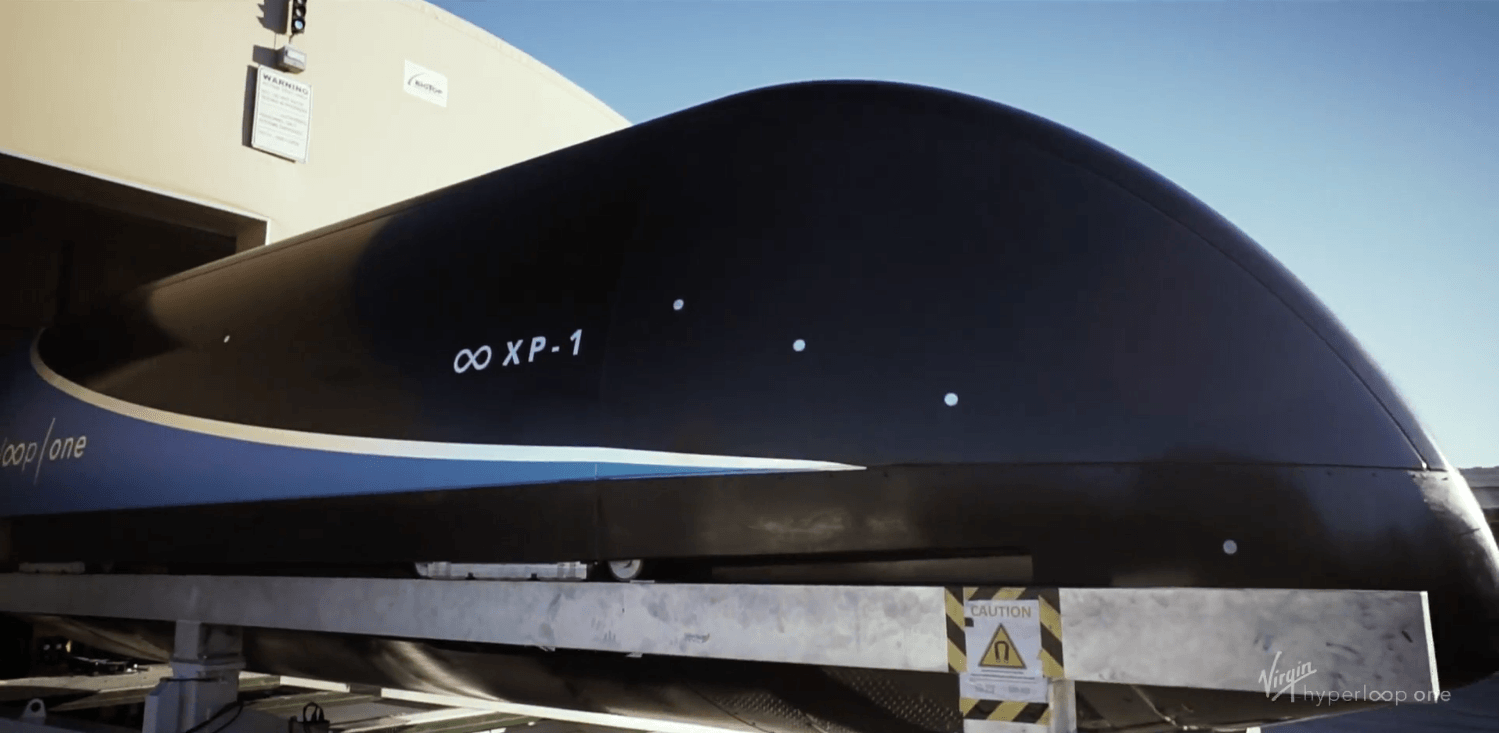 Virgin Hyperloop One has been testing the concept in the Californian desert (Credit: Virgin Hyperloop One)