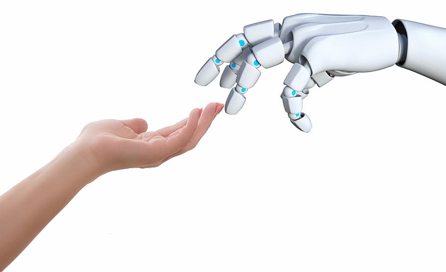 hand-human-robot-touch